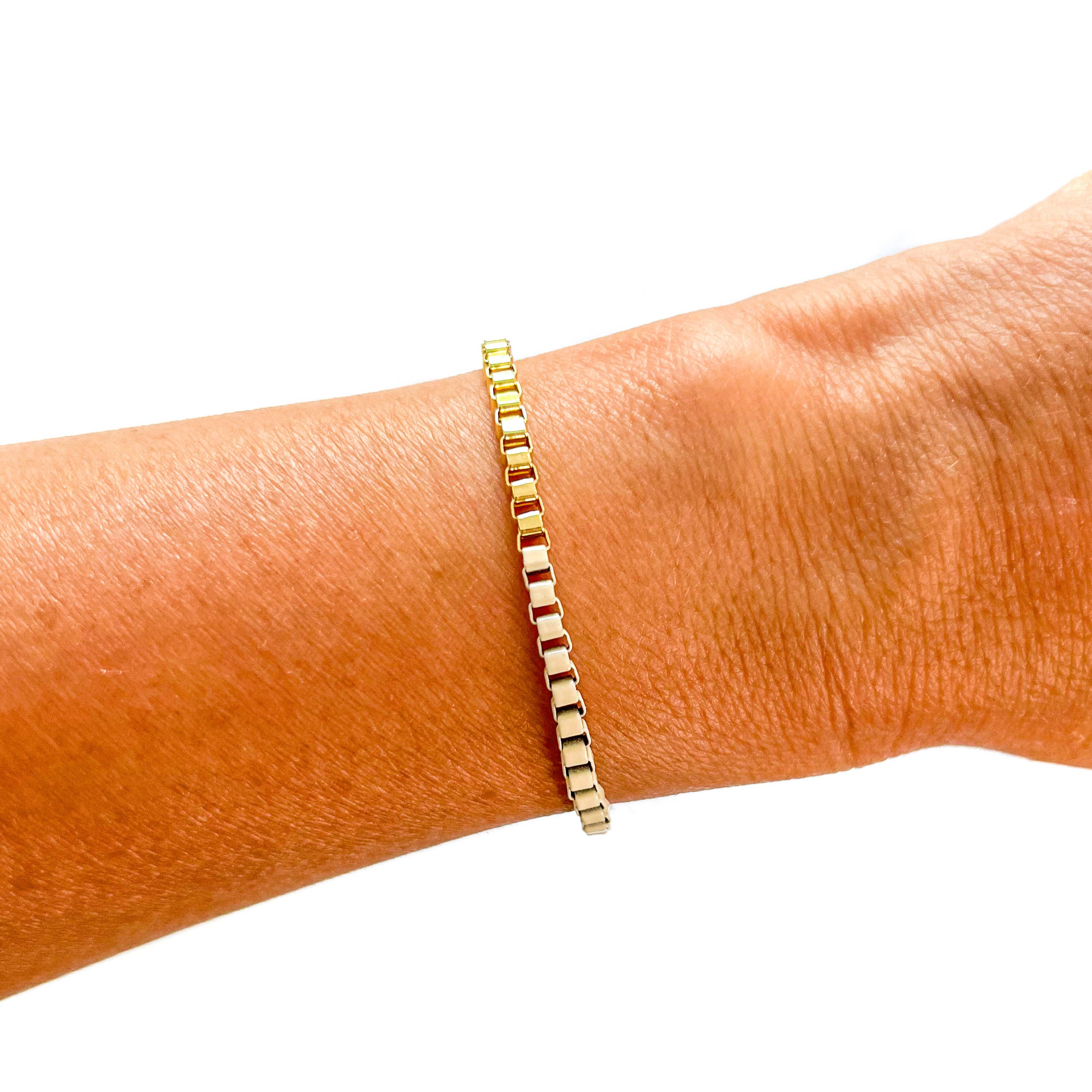 Savvy Bling - Wholesale Link & Chain Bracelet - Colored enamel Box chain link bracelet13