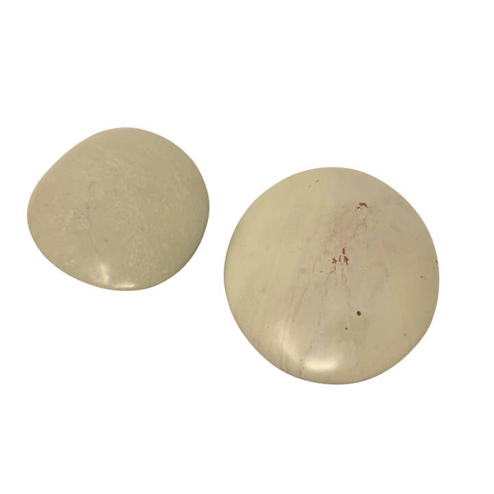 Global Crafts – Pedra/cristal espiritual por atacado – Conjunto de Exposição: 15 Pedras de Massagem em Esteatita Polida + Taça de Exposição6