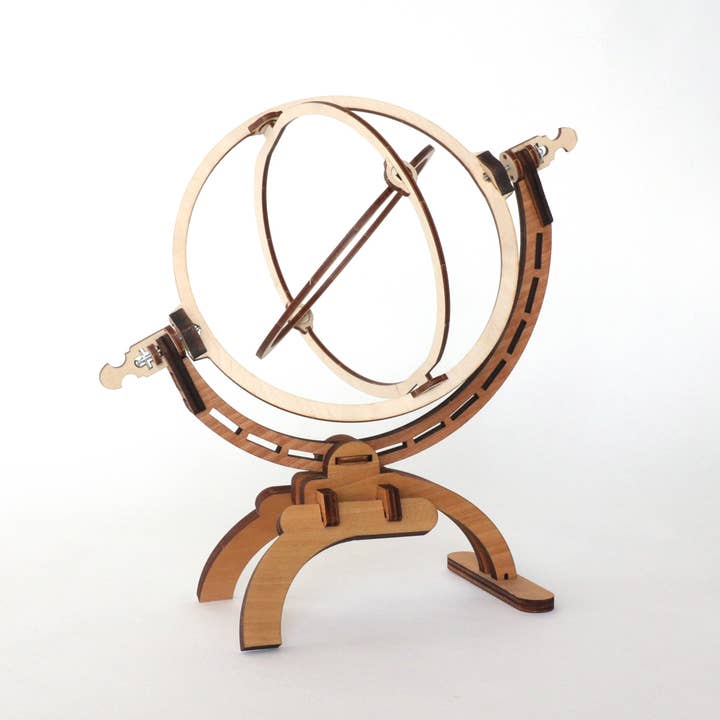 Dahimo - Vente Kit de bricolage - Suspension à Anneaux Leonardiana - Modèle en bois3