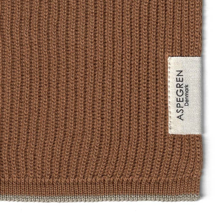 Aspegren Denmark - Wholesale Dishcloth - Dishcloth - Organic Cotton - Knitted - Ripple - Camel5