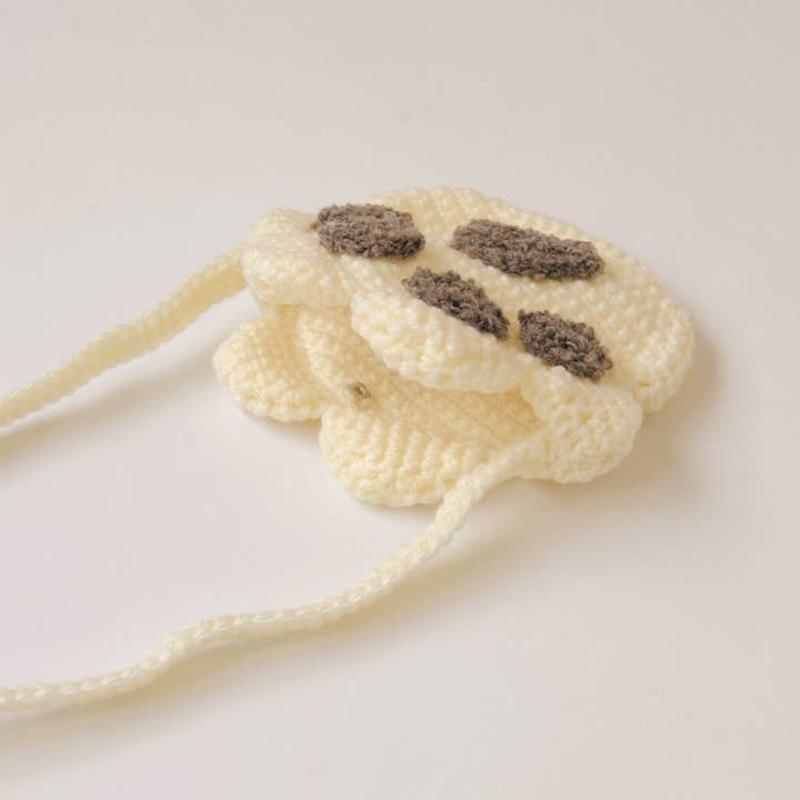 「FUNJI」In Japan - Wholesale DIY craft kit - Cat Paw Crochet Purse DIY Kit | Handmade Pom Pom Loop Bag | 5