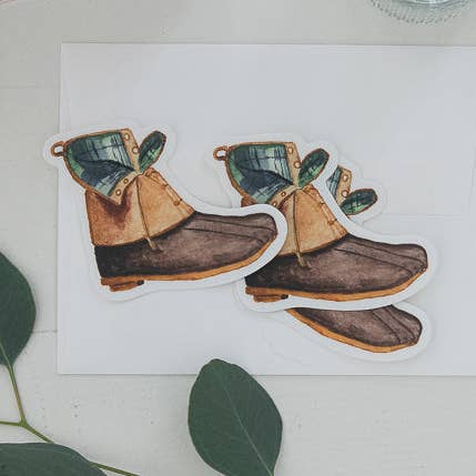 Autocolante de Bota Clássica de Inverno | Autocolante de Vinil Recortado por atacado de Finding Silver Pennies