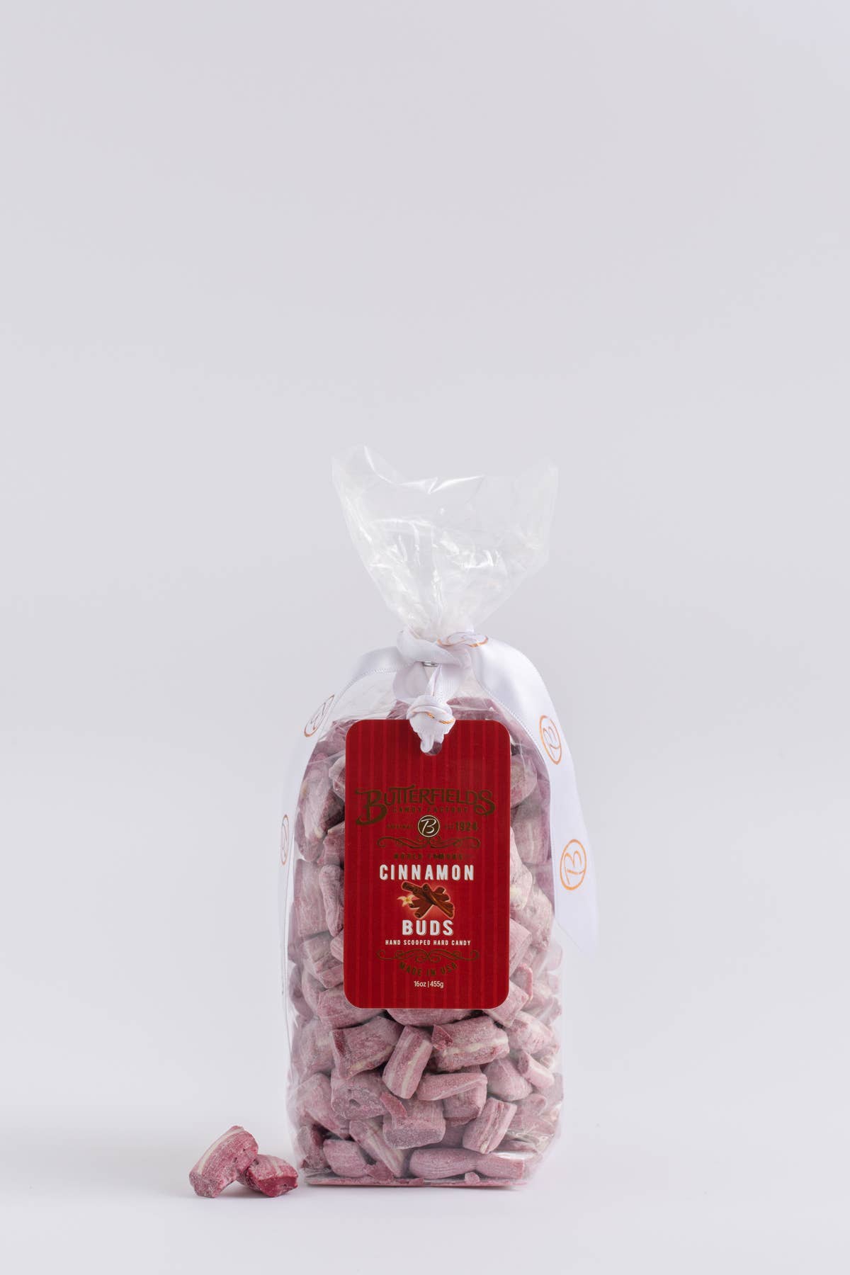 Butterfields Candy – wholesale Hårt godis – Cinnamon Buds Hard Candy (2.5z återförslutningsbart paket)3