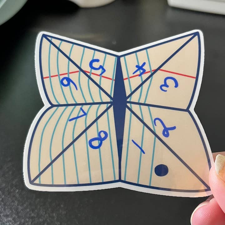 Cootie Catcher, Vinyl Sticker for wholesale by Graceful Darkness, LLC