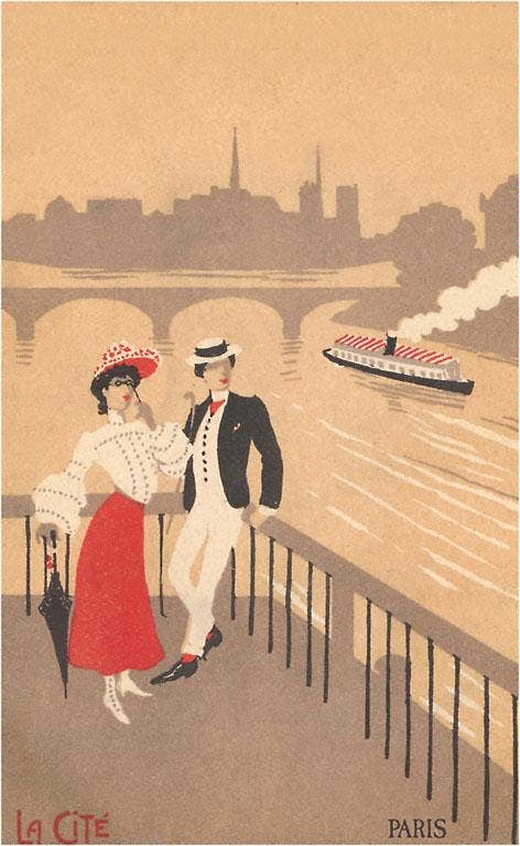 Found Image Press - Wholesale Magnet - Magnet PS-65 Couple on the Seine, Graphics0