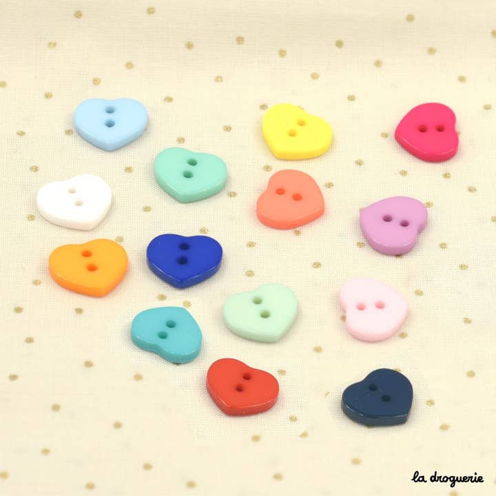 Botón "Capricho corazón" 12 mm para venta al por mayor de LA DROGUERIE