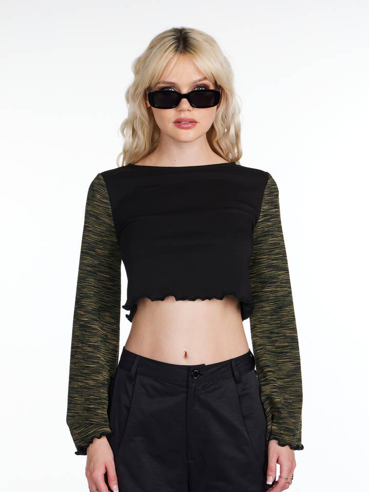 Go-To Camo Top for wholesale by Pretty Damage