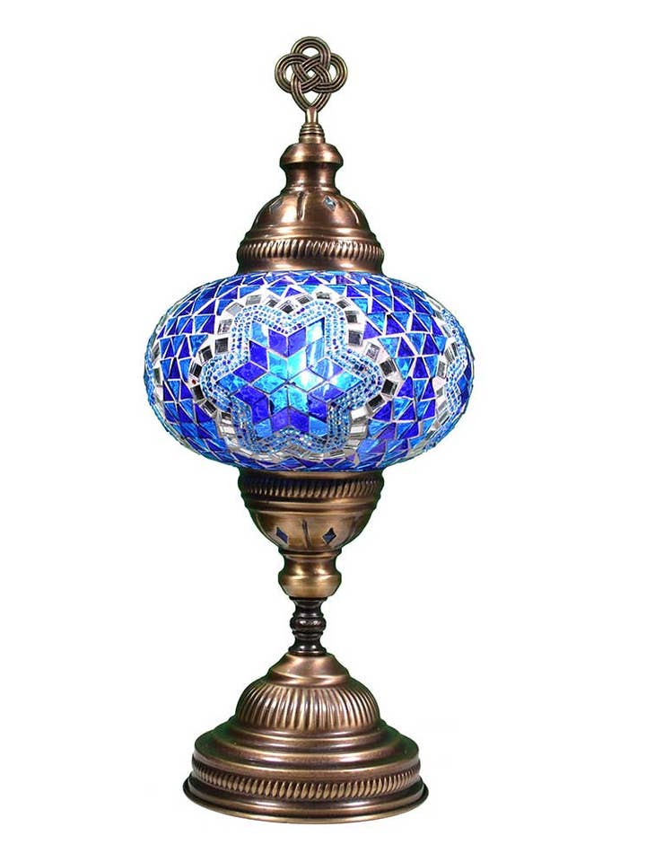 Handmade Turkish Moroccan Style Mosaic LED Table Lamp BSC5 for wholesale by KusKuus