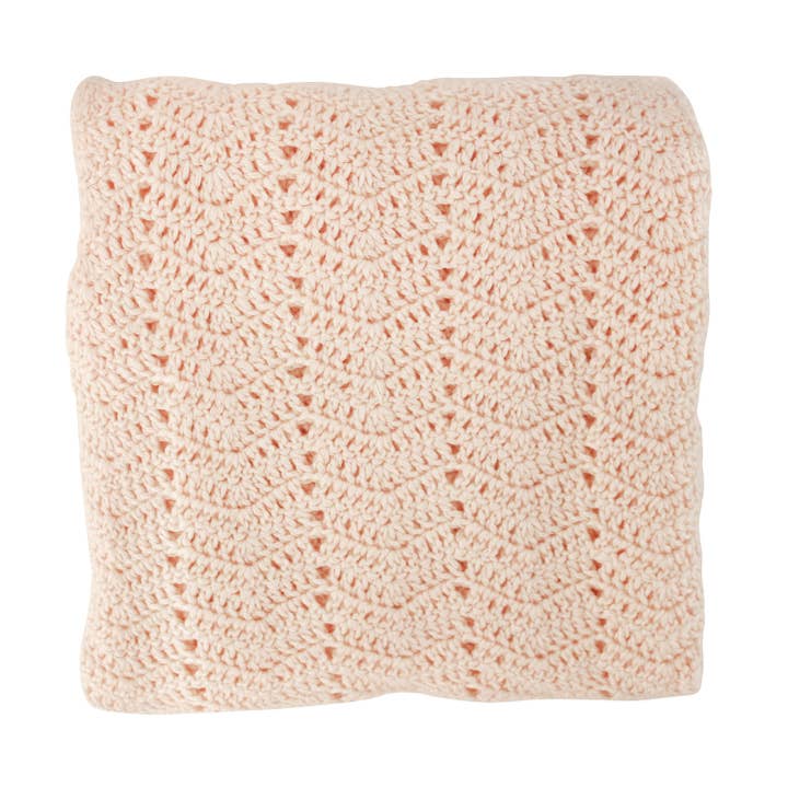 OB Designs - Wholesale Bedding Blanket - Kids & Baby - Peach Crochet Baby Blanket2