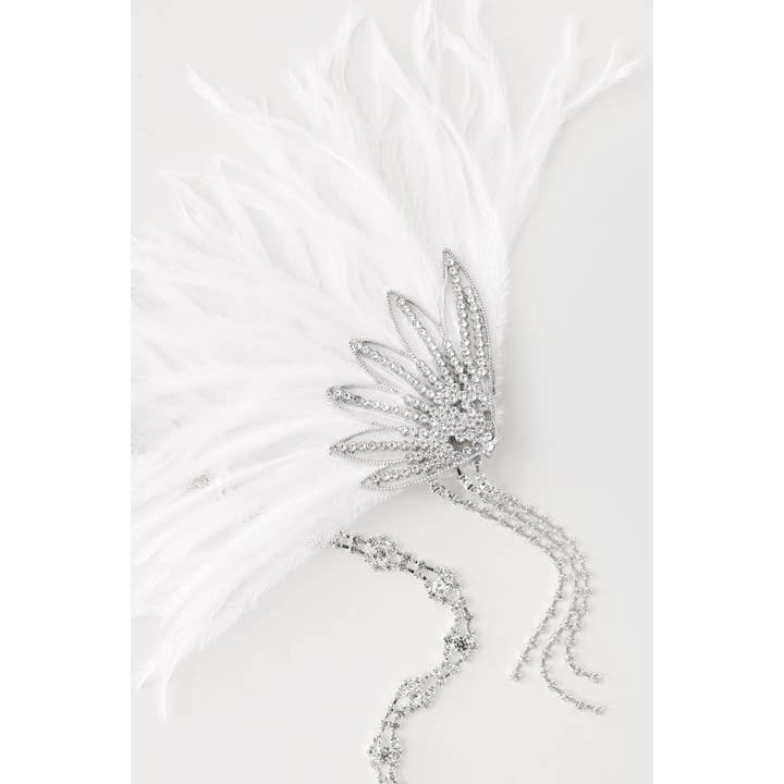 BABEYOND - Wholesale Fashion Headband - Women's - Rhinestone Beaded Feather Headband1