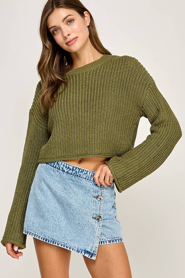 Miss Love - Wholesale Knit Sweater - Women's - WAFFLE KNIT SWEATER16