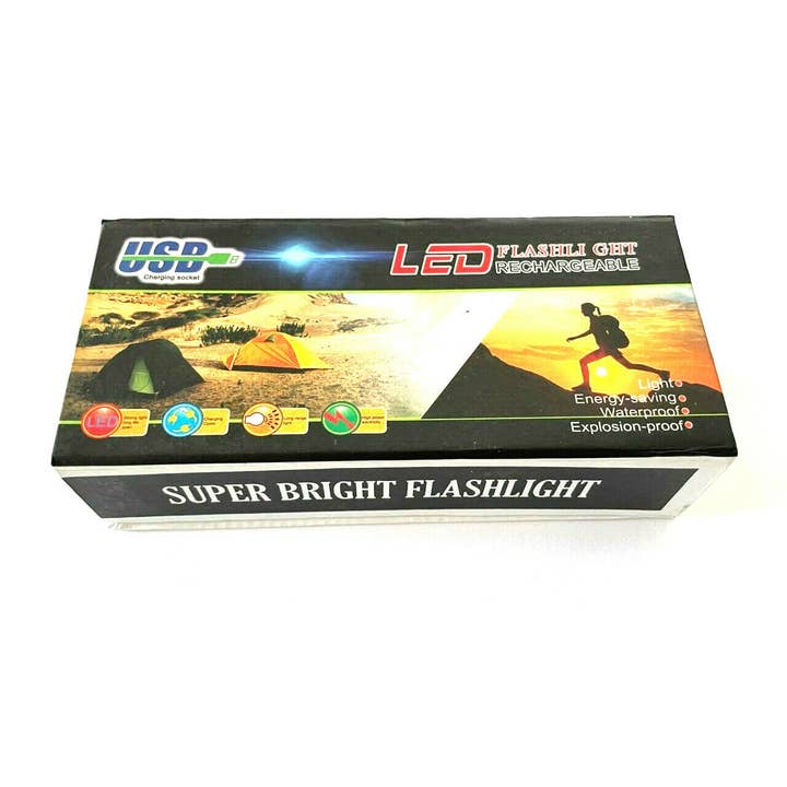 HASHIR PRODUCTS - Wholesale Flashlight - High Power Lumens T6 Led Flashlight USB Rechargeable Zoom Wi
