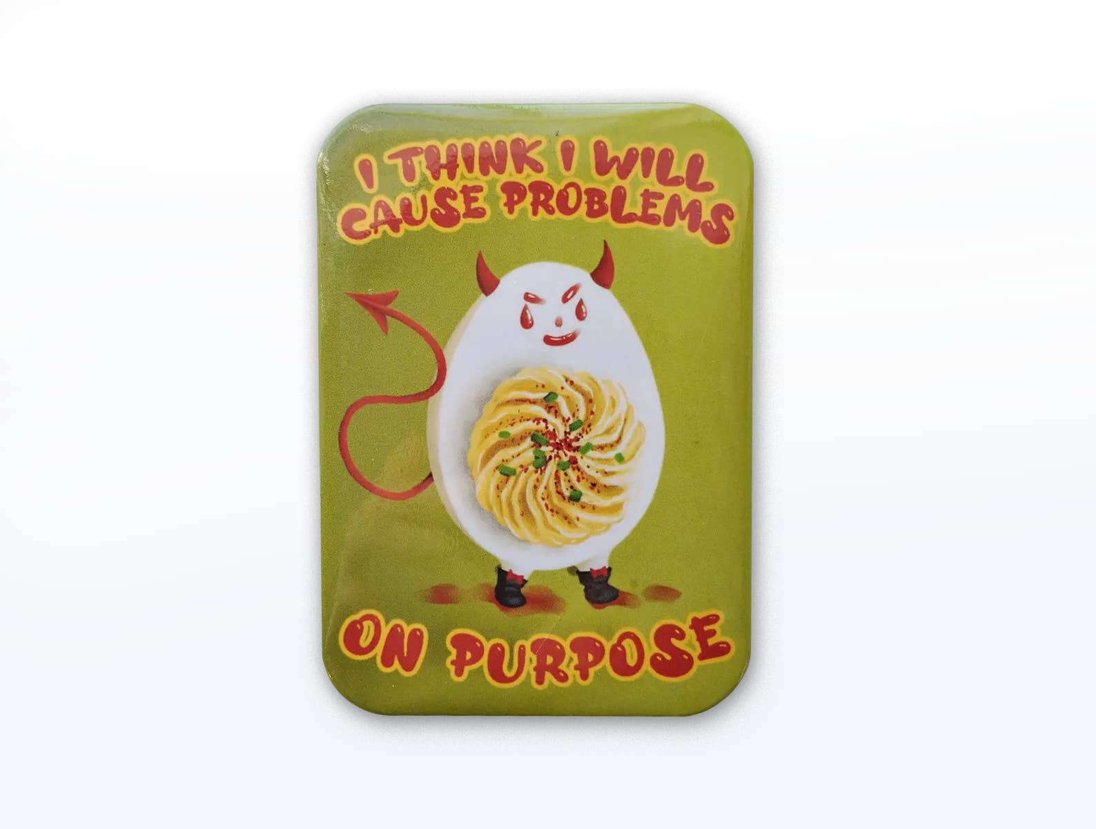 BoyPilot Goods - Wholesale Magnet - Deviled Egg Magnet - Funny food fridge magnet