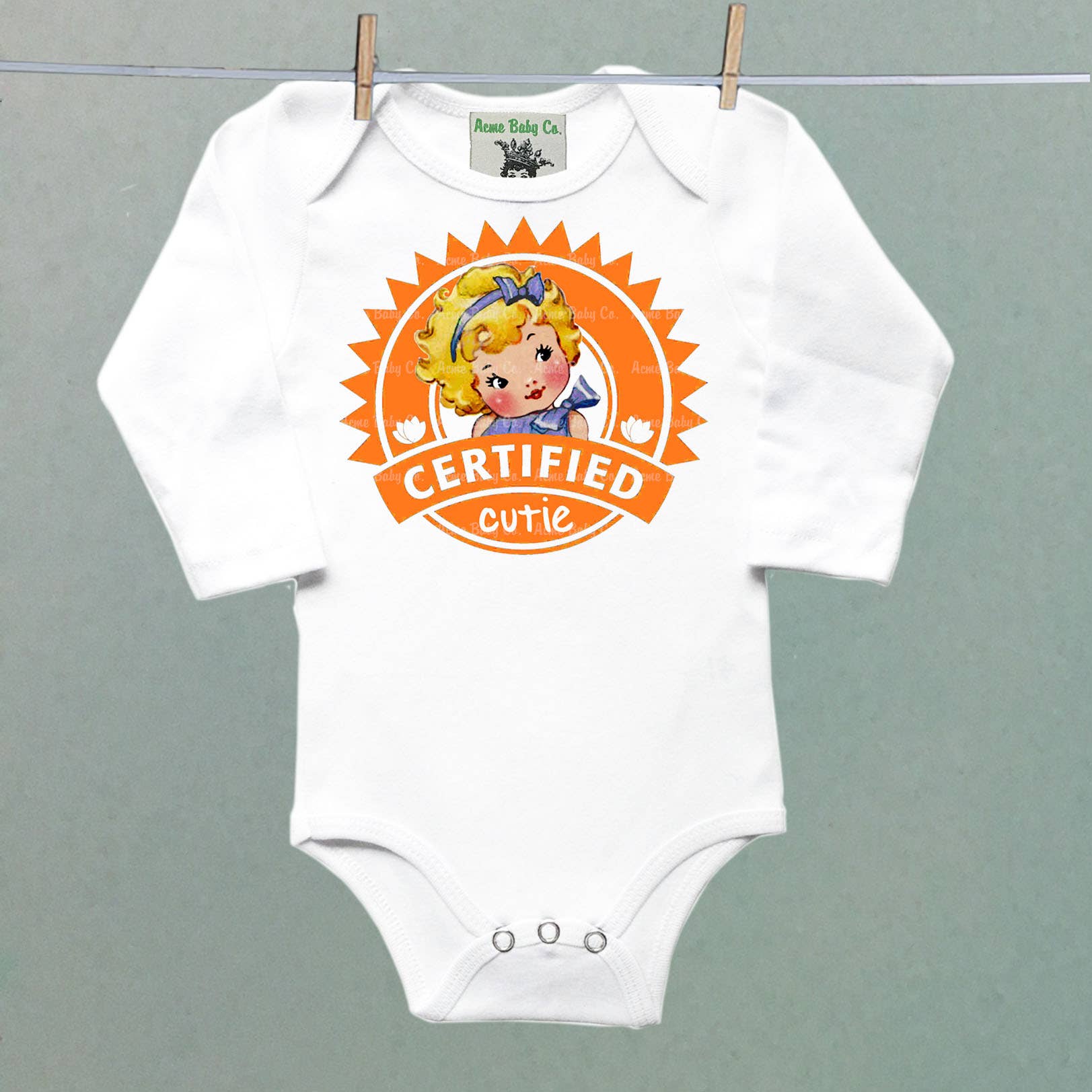 REMOVED BRAND - Wholesale Bodysuit (Non-Footed) - Baby - Certified Cutie Organic Bodysuit3
