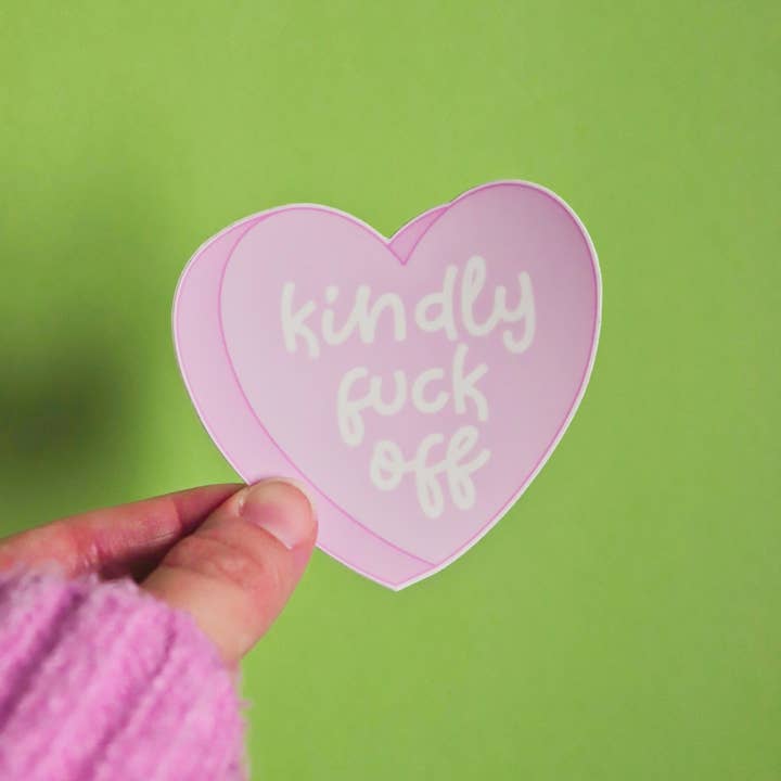 Day Dreamer Studios - Wholesale Sticker - Kindly Fuck Off | Glossy Waterproof Vinyl Sticker