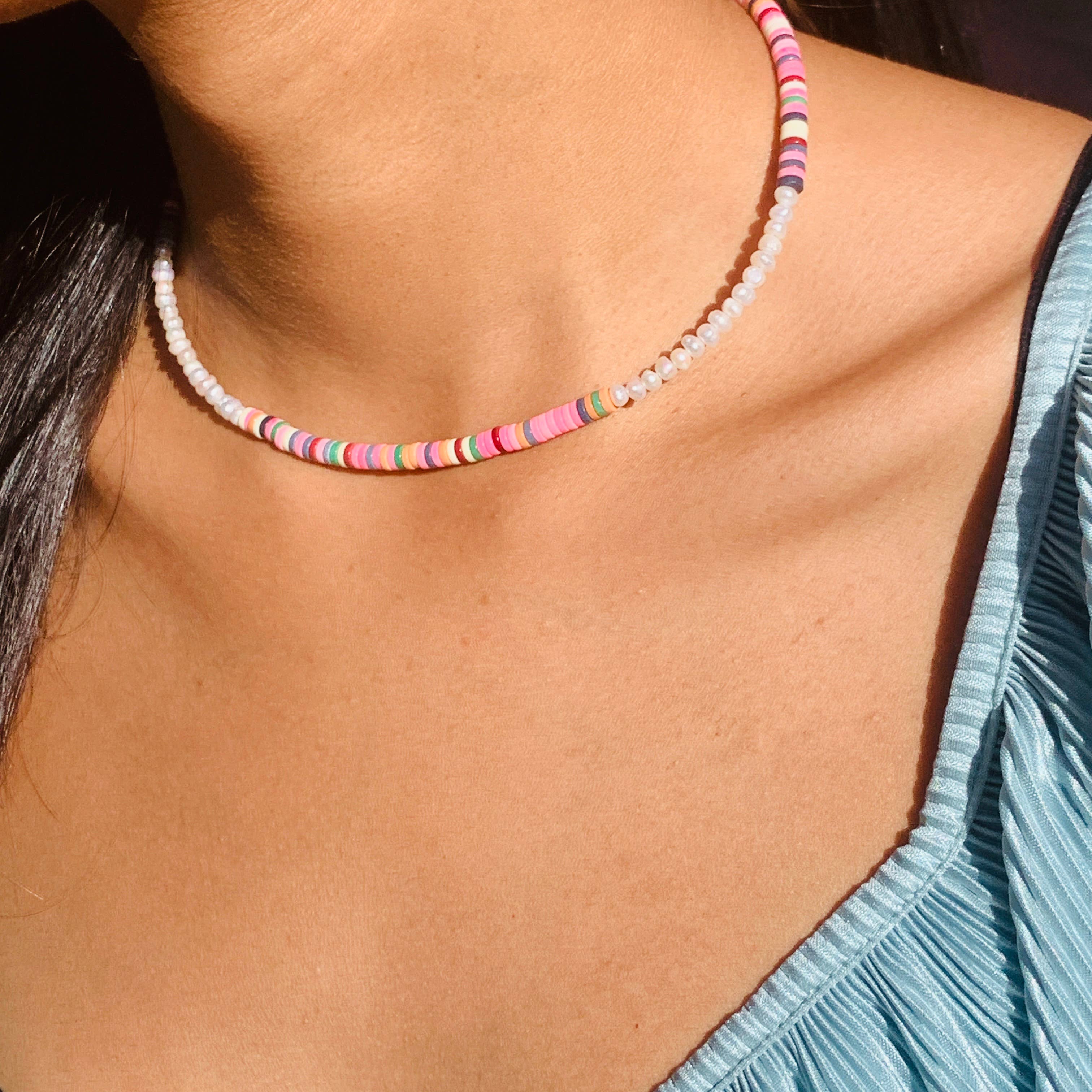 Mali Beads - Venta al por mayor Collares de cuentas/perlas - Collar de cuentas con perlas – Joyería de resort para superponer4