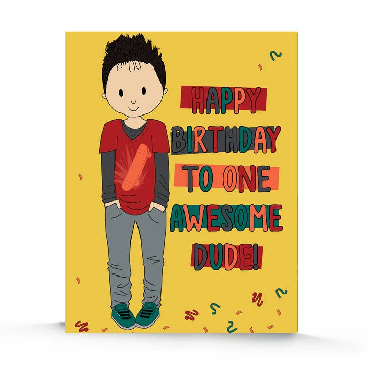 Grymt Dude födelsedagskort för wholesale av Stacey M Design
