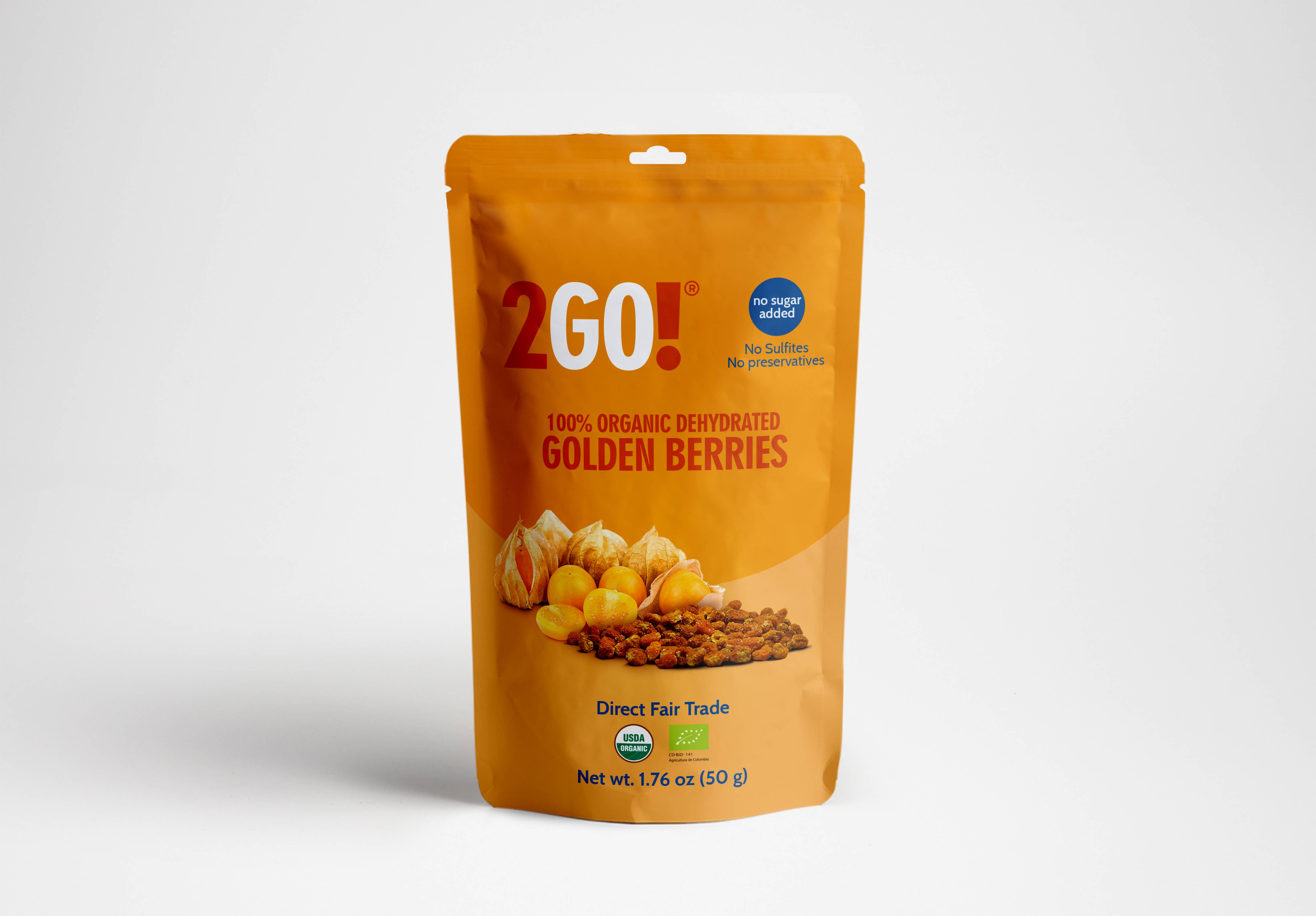 2GO! Organic Snacks - Wholesale Fruit Snacks - 2GO!® Organic Dried Goldenberries1