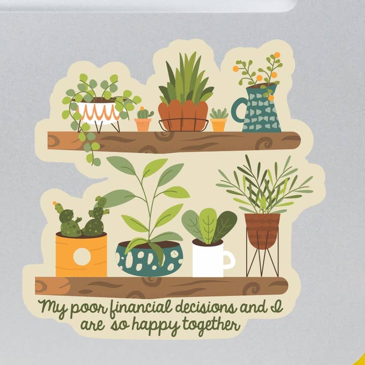 Plant Lover Sticker for wholesale by Lunch Box Stickers