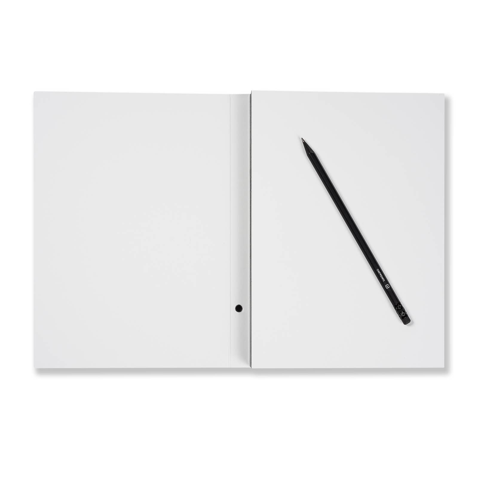 Cinqpoints - Wholesale Sketchbook/Sketchpad - Sketch book with white paper and black pen- Christmas Gift3