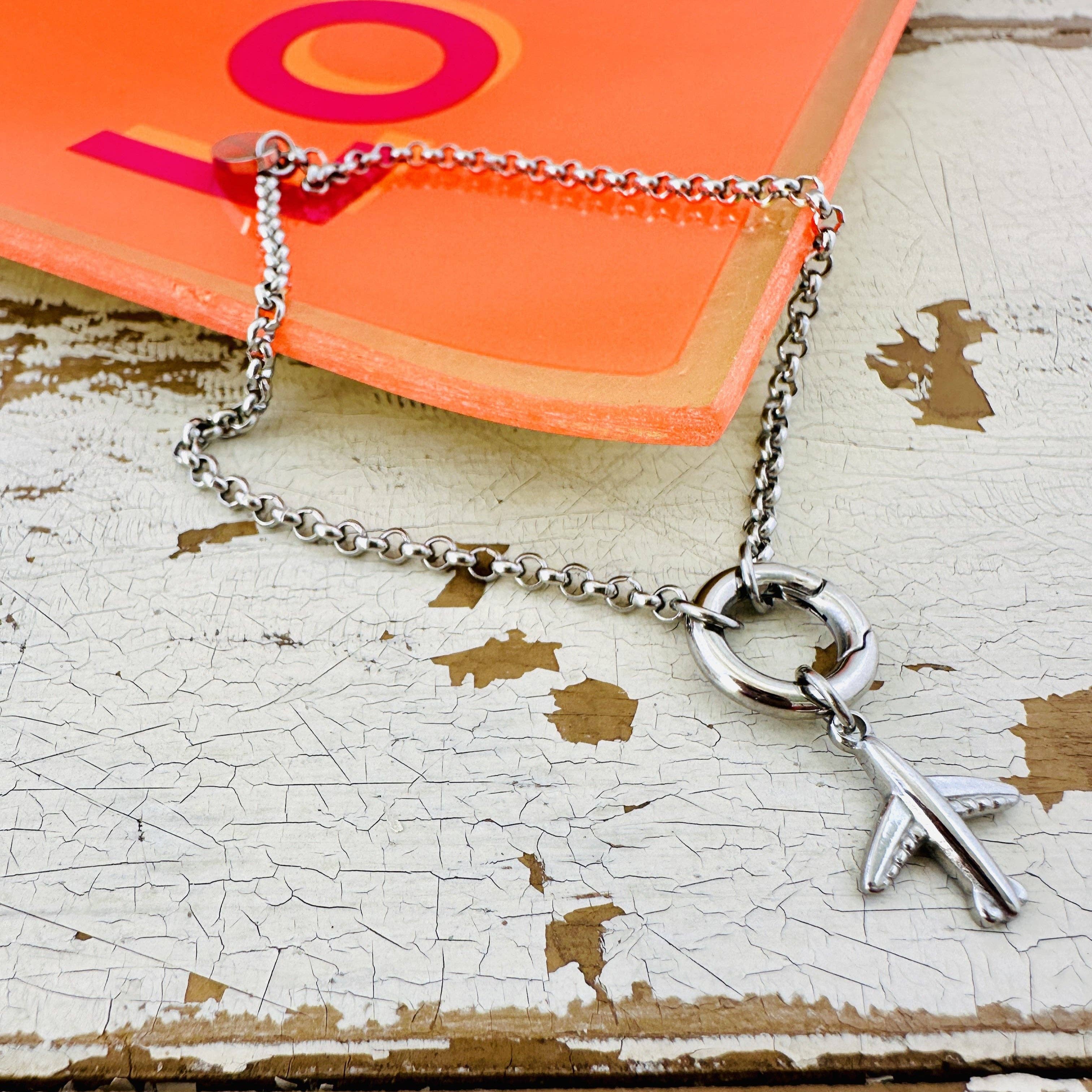 Mein Mantra - Vendita all'ingrosso Braccialetto con ciondolo/pendente - Braccialetto con aereo0