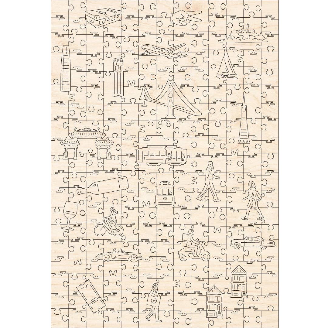 Victory Wooden Puzzles – wholesale Puzzle – Adult – Vintage Poster - San Francisco1