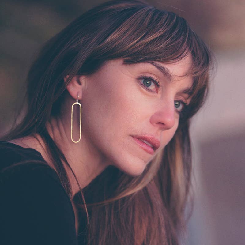 Mind's Eye Design – wholesale Hängande örhängen – Geometriska gängare- Oval2