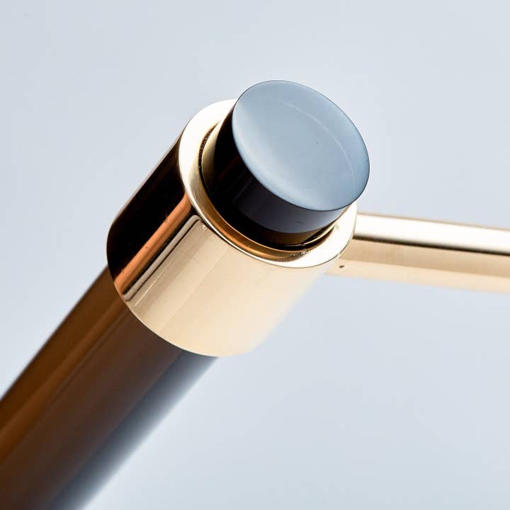 LuxHoldups - Wholesale Towel Holder/Hanger - Lucite and Brass Towel Bar with Solid Brass Hardware2