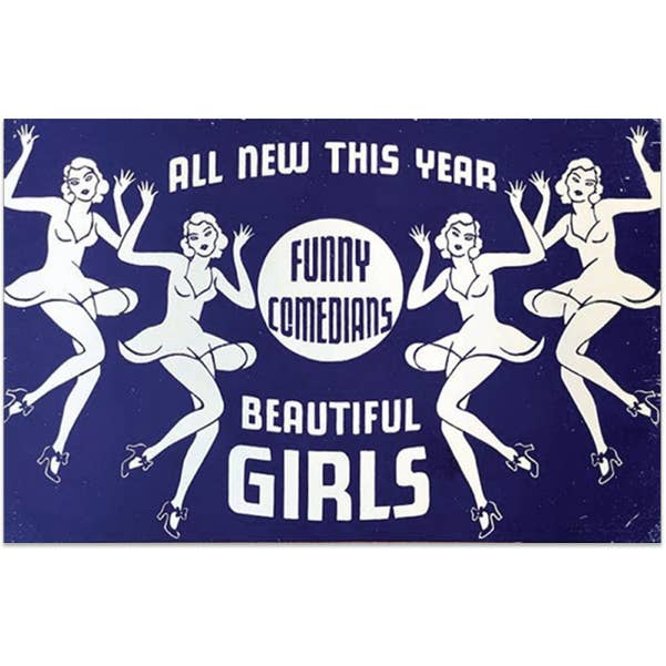 Beautiful Girls Funny Comedians Print for wholesale by Hatch Show Print