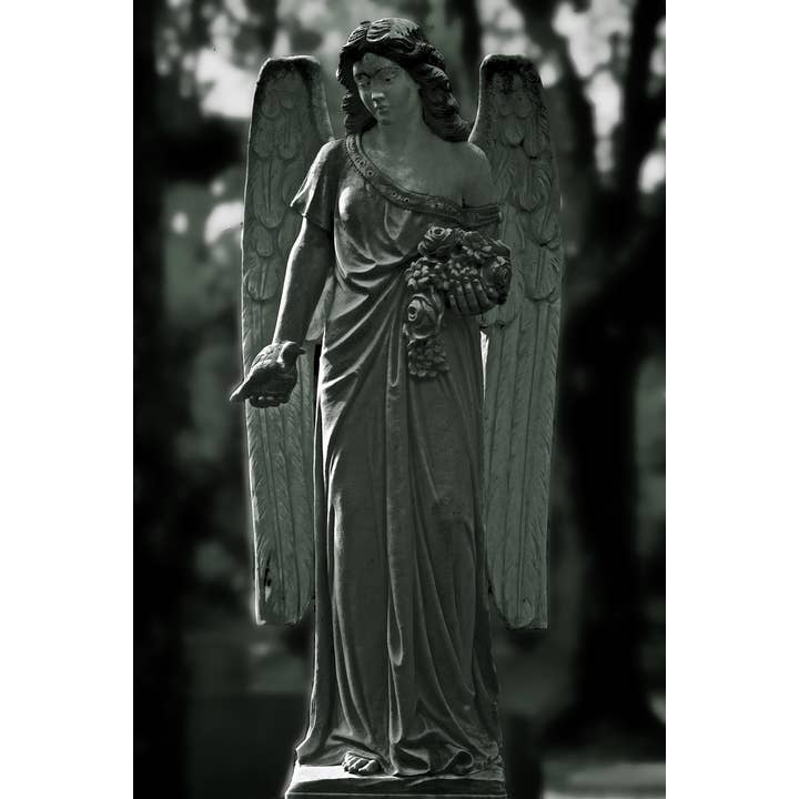 Ange au cimetière Bonaventure de Savannah Photo N&B Photographie Art mural pour la vente par Gotham Gifts