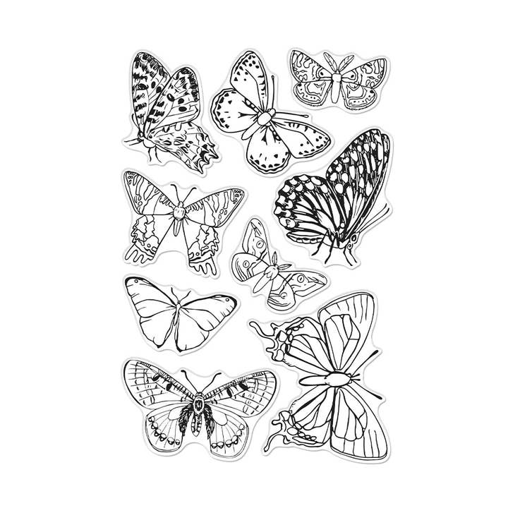 Hero Arts Beautiful Butterflies Clear Stamps for wholesale by Hero Arts + Spellbinders Wholesale