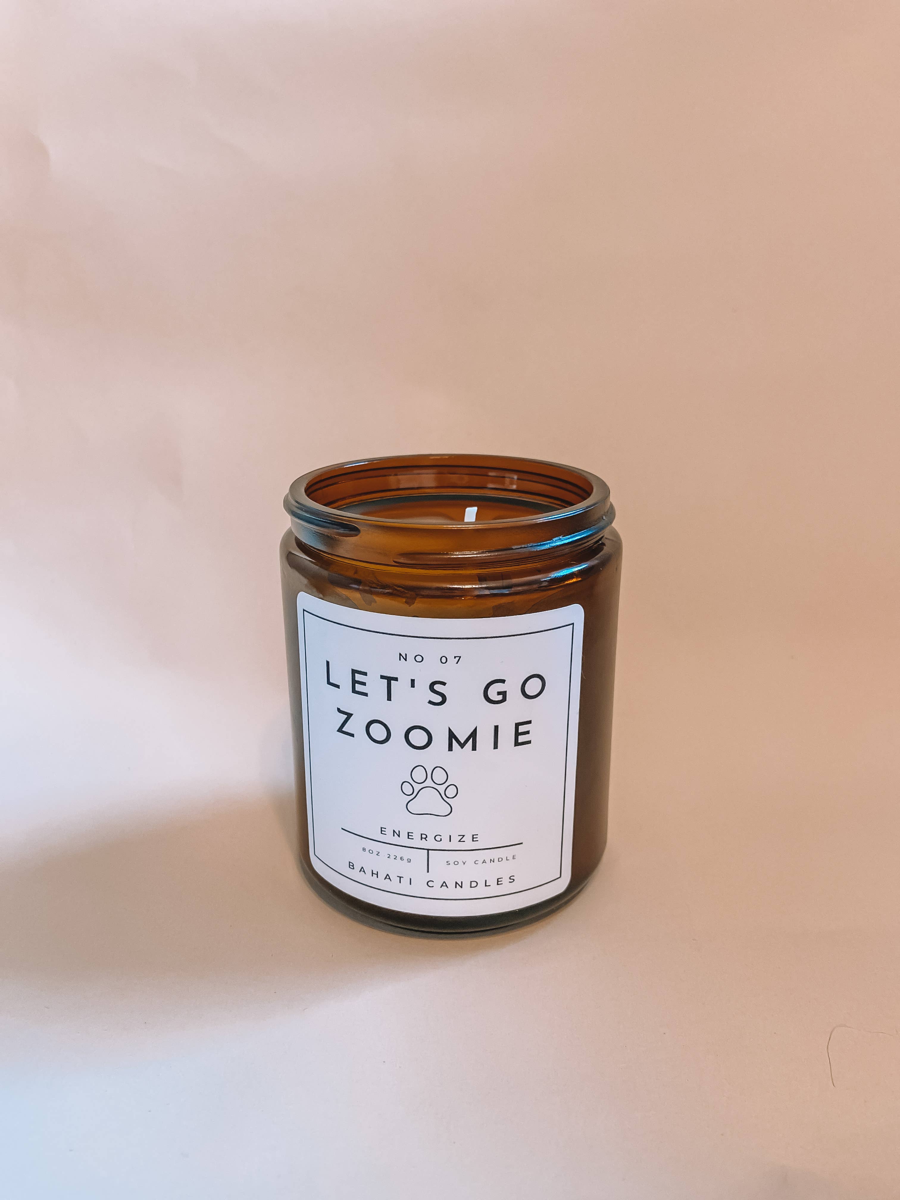 Bahati Pets - Wholesale Jar/Filled Candle - Let's Go Zoomie- 8 ounce candle1