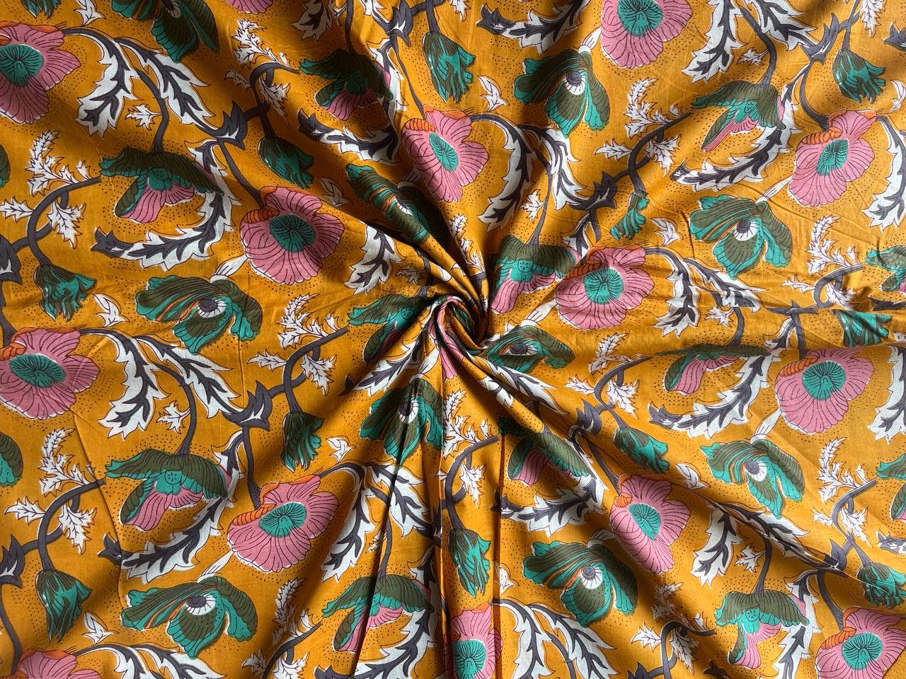 Bhawana Handicrafts – wholesale Fabric paint – Sanganeri Floral Craft Indian Hand Print Dressmaking Block0