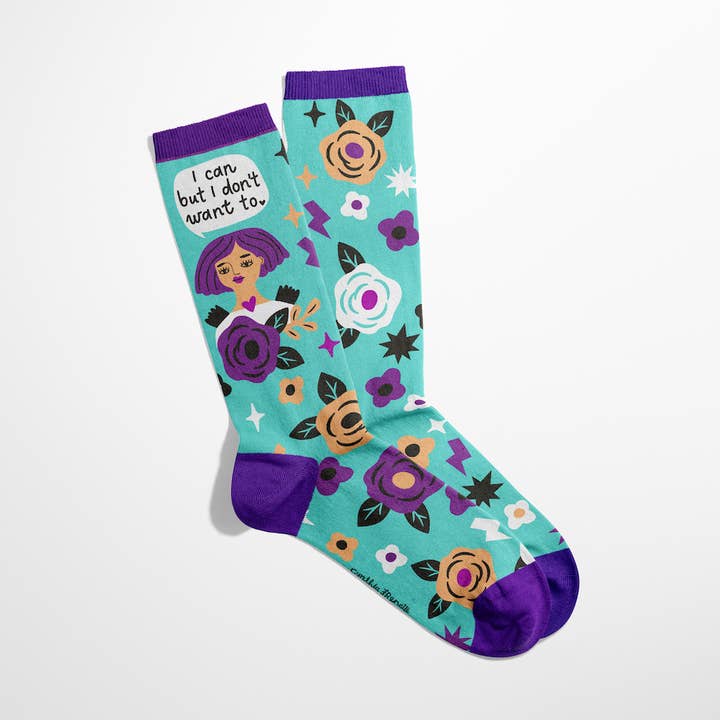 Disrupted Industries – Meias - Mulher por atacado – Posso, Mas Não Quero Meias de Anjo Rabugento0