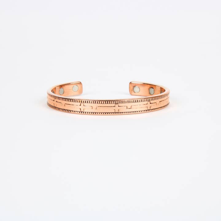 El'Cobre-Ecozonelifestyle – wholesale Cuff bracelet – Copper Magnet Bracelet (Design 30)