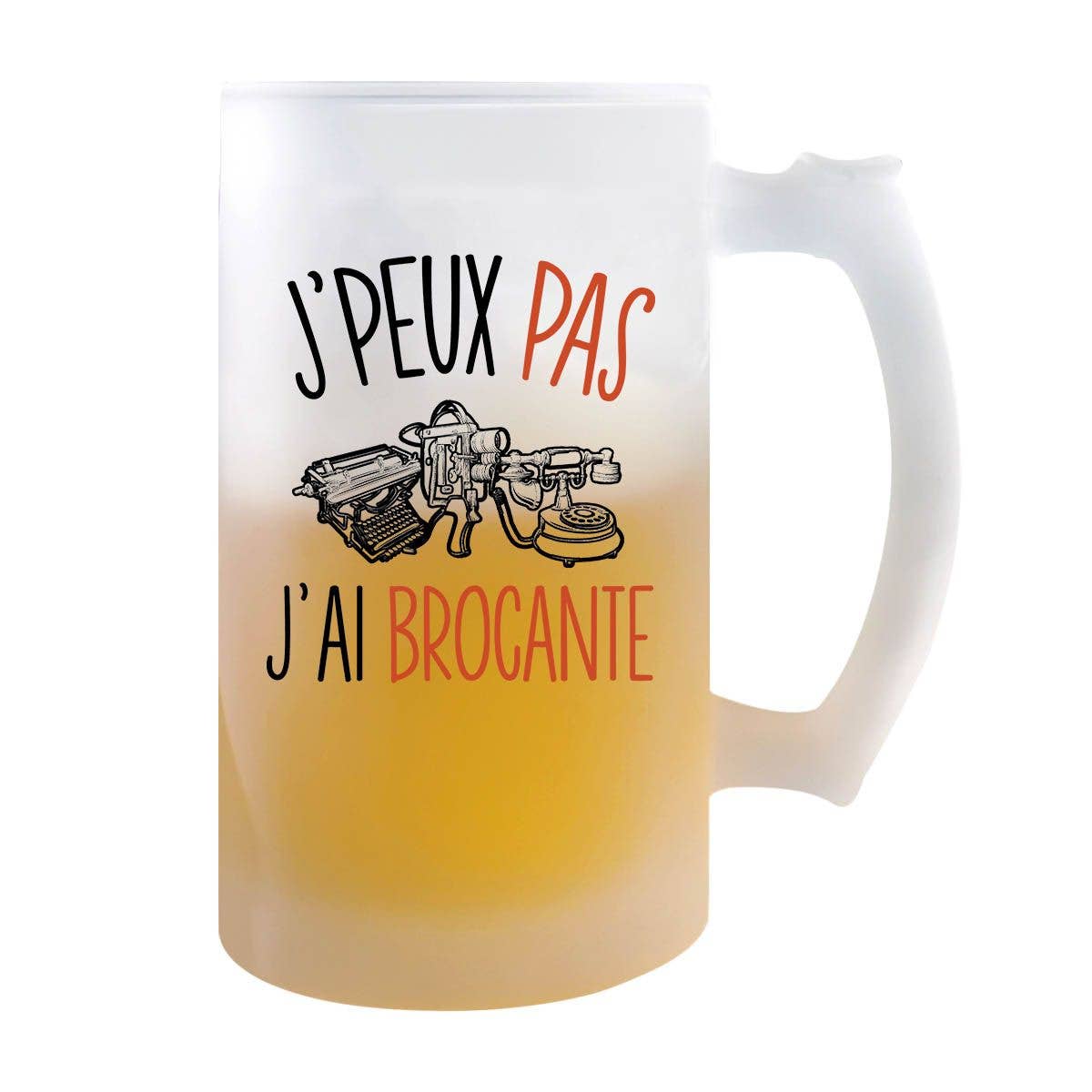 Planetee – Copo/caneca de cerveja por atacado – Caneca de cerveja Brocante não posso0