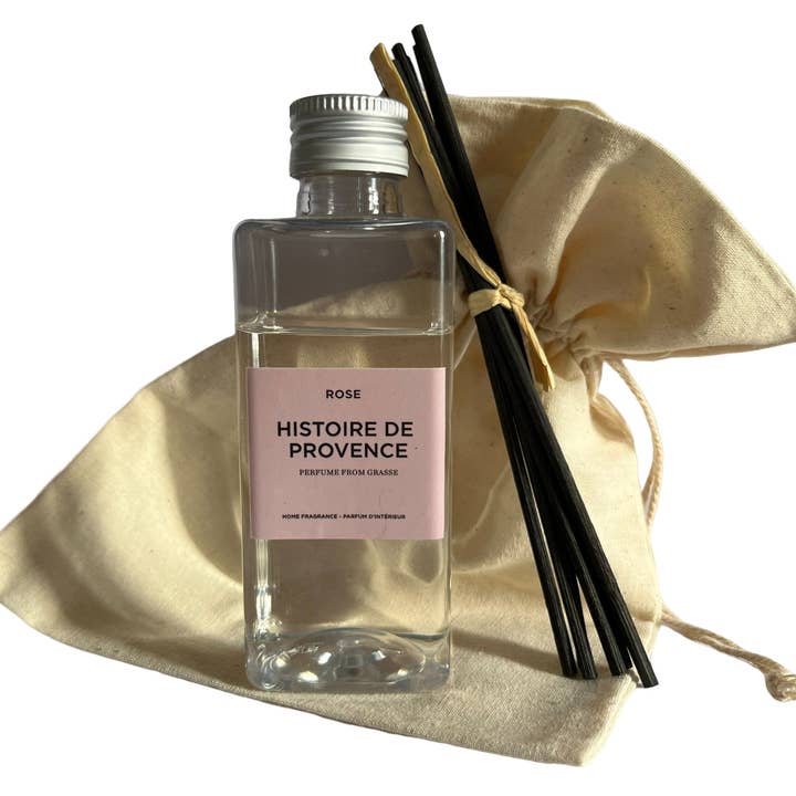 “Rose” fragrance diffuser refill for wholesale by Histoire de Provence