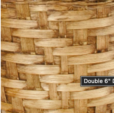 WALD IMPORTS - Wholesale Plant Pot - Double 6" Dark Stained Bamboo Planter Basket2