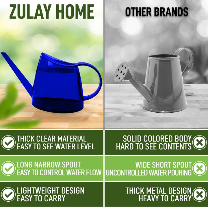 Zulay Kitchen - Wholesale Watering Can - Translucent Watering Can 1.4L16