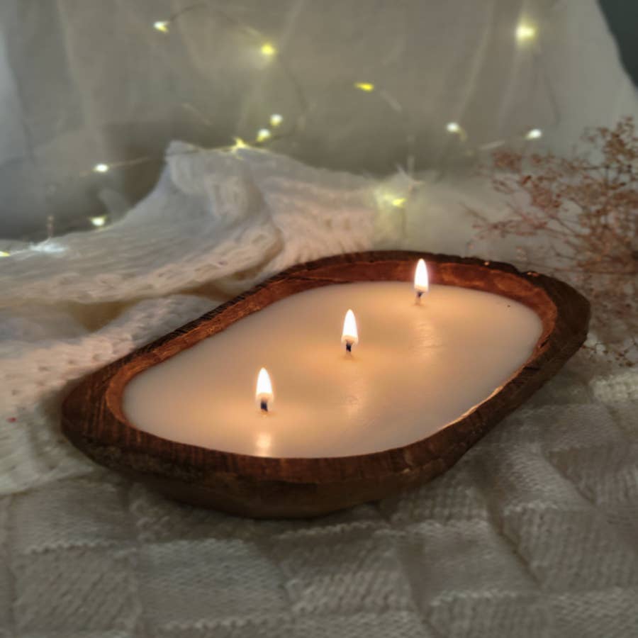 Wholesale Small Wood Dough Bowl, ships asap- NOT FOR CANDLE MAKING for your  store - Faire
