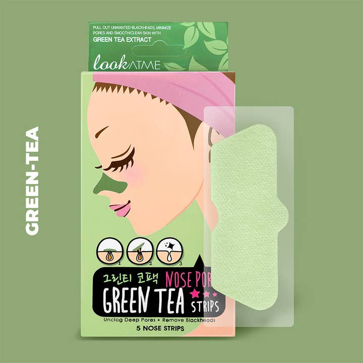Kproduct4u - Wholesale Skincare Face Mask - LOOK ATME Nose Pore Strips, 5 Strips (2 Types)
