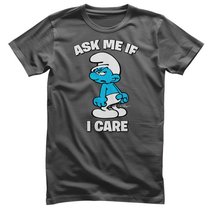 The Smurfs - Ask Me If I Care T-Shirt for wholesale by Hybris Production AB