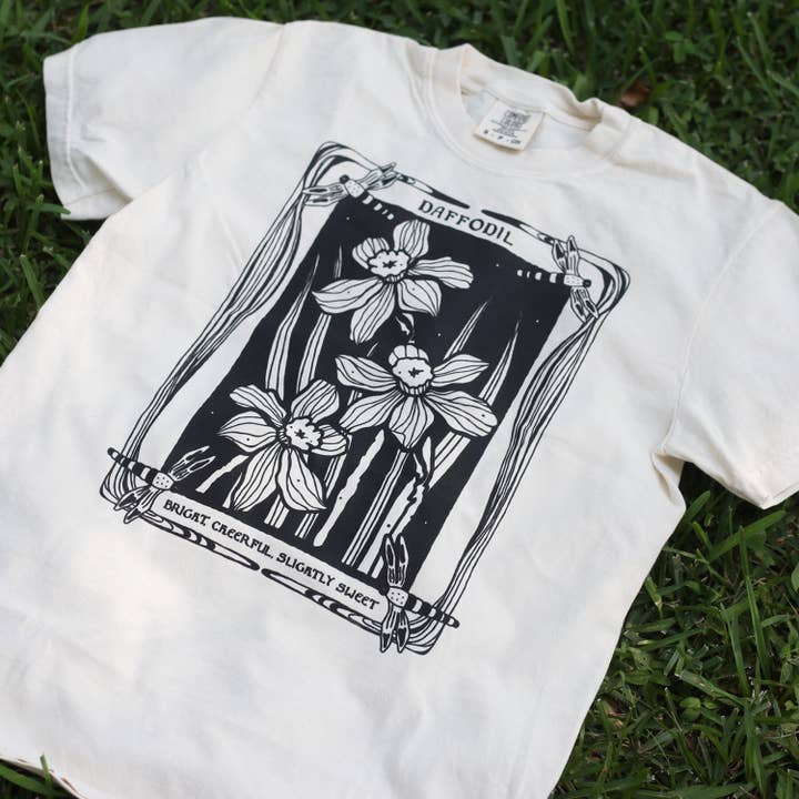 Daffodil Tee (ivoor) voor wholesale door Yat Cat Print Co.