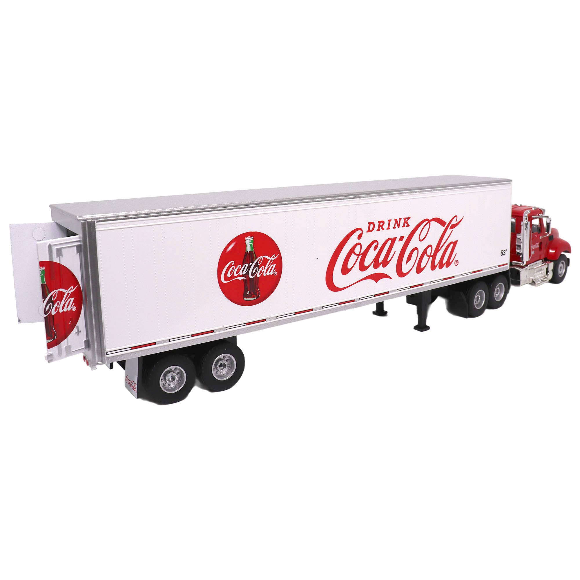 Motor City Classics, Inc. - Wholesale Decorative Tabletop Object - 1:50 Scale Coca-Cola 53' Tractor Trailer Diecast Model3