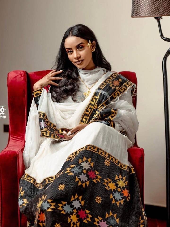 Brhan – Großhandel Kaftan – Damen – Schwarze Habesha Kemis3