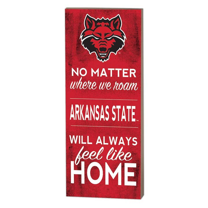 7x18, peu importe où les Red Wolves de l'État de l'Arkansas pour la vente par KH Sports Fan