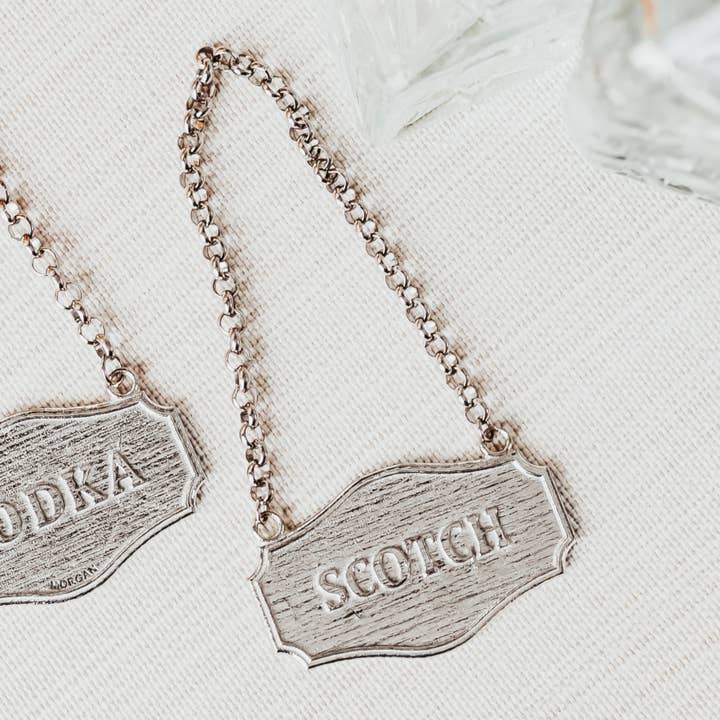 House of Morgan Pewter - Wholesale Decanter - Decanter Tags - Whiskey - Bourbon - Vodka - Gin - Scotch7