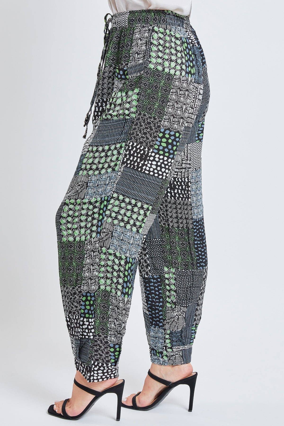 YMI - Wholesale Pants - Women's - Drawstring Wide Jogger Pant With Pleated Hem-WF1209CG28