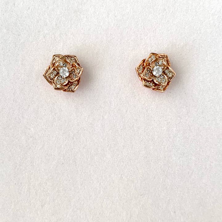 Floral Stud Earrings for wholesale by Amandine Jewelry