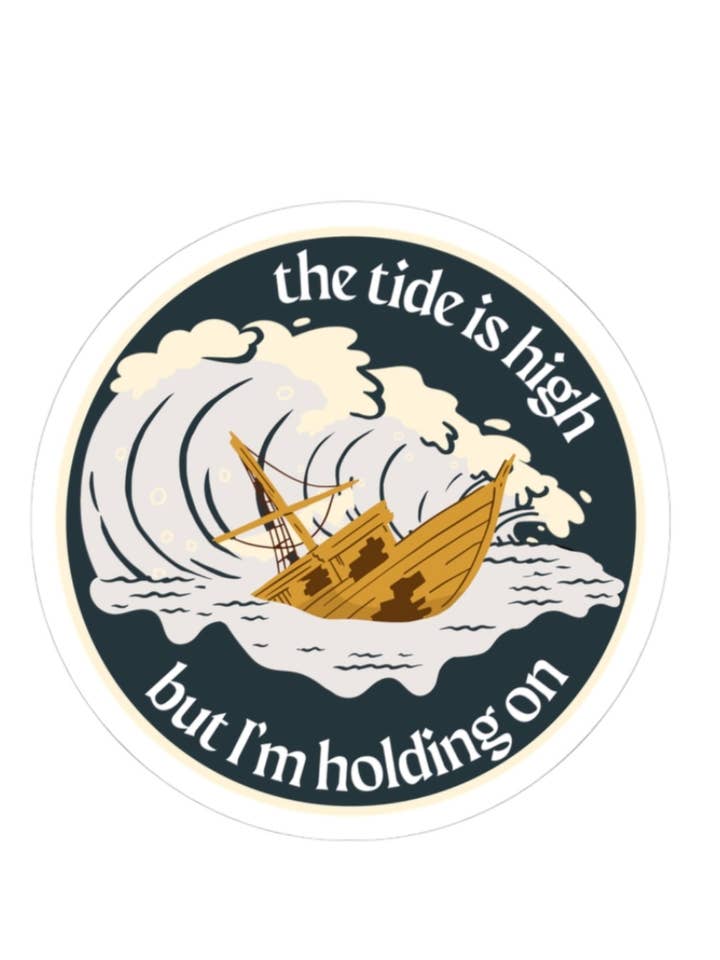 La marea está alta Blondie Banda de rock Pegatina Ansiedad Humor para venta al por mayor de Heyday Press